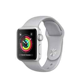 Apple Watch (Series 3) 2017 GPS 38 mm - Aluminio Plata - Deportiva Gris