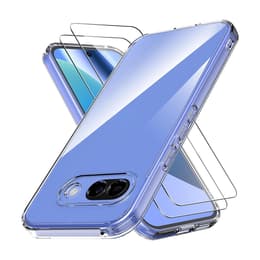 Funda Pixel 10A y 2 protectores de pantalla - Silicona - Transparente
