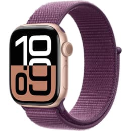 Apple Watch Series 10 (2024) GPS 46 mm - Aluminio Oro rosa - Correa deportiva Rosa