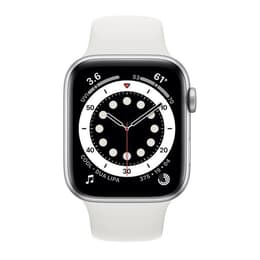 Apple Watch (Series 6) 2020 GPS 44 mm - Aluminio Plata - Correa loop deportiva Blanco