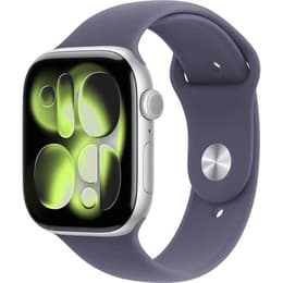 Apple Watch Series 11 (2025) GPS + Cellular 46 mm - Aluminio Plata - Correa deportiva Negro