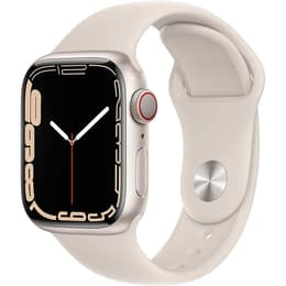 Apple Watch (Series 7) 2021 GPS + Cellular 41 mm - Aluminio Blanco estrella - Correa deportiva Blanco estrella