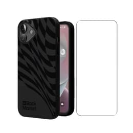 Back Market Funda iPhone 16 y pantalla protectora - 100% biodegradable - Ola negra