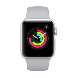 Apple Watch (Series 3) 2017 GPS + Cellular 38 mm - Aluminio Gris espacial - Deportiva Plata