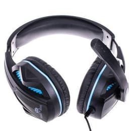 Cascos gaming con cable micrófono Freaks And Geeks SPX-200 - Negro/Azul