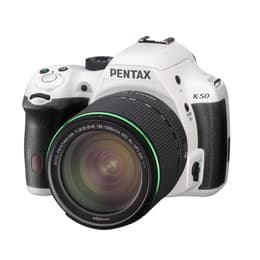 Reflex - Pentax K-50 - Blanco + Lente Pentax 18-55mm + Lente Pentax 50mm