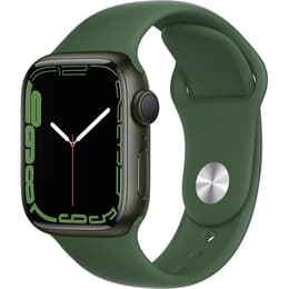 Apple Watch (Series 7) 2021 GPS 41 mm - Aluminio Gris espacial - Correa deportiva Verde