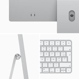 iMac 24" (2021) M1 de Apple con CPU de 8 núcleos GPU de 8 núcleos - 256 GB SSD - 8 GB QWERTY - Sueco Vidrio estándar