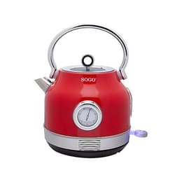 Sogo KET-SS-7760 Rojo 1,7000L - Hervidor de agua eléctrico
