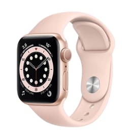 Apple Watch (Series 6) 2020 GPS 44 mm - Aluminio Oro - Deportiva Rosa arena