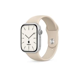 Apple Watch Series 9 (2023) GPS + Cellular 41 mm - Acero inoxidable Plata - Correa deportiva Blanco estrella