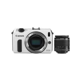 Compacta - Canon EOS M - Blanco + Canon Zoom Lens EF-M 18-55mm f/3.5-5.6 IS STM