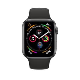 Apple Watch (Series 4) 2018 GPS + Cellular 40 mm - Acero inoxidable Plata - Correa deportiva Negro
