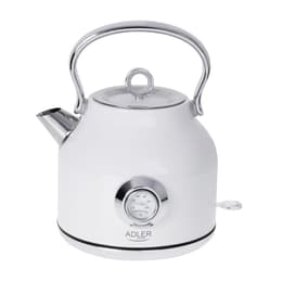 Adler AD 1346B Bouilloire avec thermomètre 1,7 STRIX - Puissance 1850-2200W - Coloris Blanc Blanco L - Hervidor de agua eléctrico