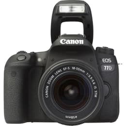 Réflex EOS 77D - Negro + Canon EF-S 10-18MM F/ 1: 4.5-5.6 IS STM f/3.5-5.6