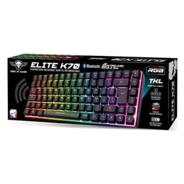 Spirit Of Fire Teclado AZERTY Francés Wireless retroiluminado Elite-K50