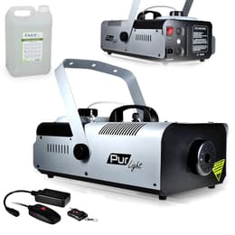 Pur Light Machine à fumée Pro Méga SMOKE haute densité 1500W + Etrier de fix + 2 télécommandes NEWARK1500 +20L Liquide Accesorios