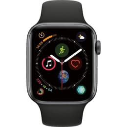 Apple Watch (Series 4) 2018 GPS + Cellular 44 mm - Aluminio Gris espacial - Correa deportiva Negro