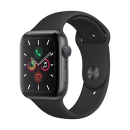 Apple Watch (Series 5) 2019 GPS 44 mm - Aluminio Gris espacial - Correa deportiva Negro