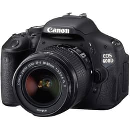Réflex Canon EOS 600D Negro + Objetivo EF-S 18-55mm 1:3.5-5.6 IS
