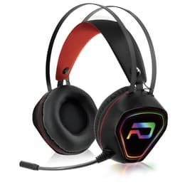 Cascos reducción de ruido gaming con cable micrófono Advance GTA 230 - Negro/Rojo