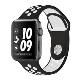 Apple Watch (Series 3) 2017 GPS + Cellular 42 mm - Aluminio Gris espacial - Deportiva Nike Negro/Blanco