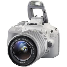 Réflex - Canon EOS 100D Blanco + objetivo Canon EF-S 18-55mm f/3.5-5.6 IS STM