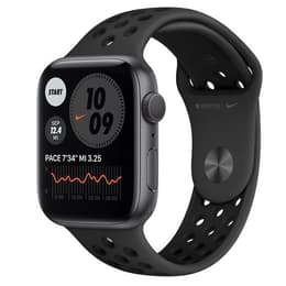 Apple Watch (Series 6) 2020 GPS + Cellular 44 mm - Aluminio Gris espacial - Correa Nike Sport Negro