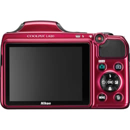 CoolPix L820 - Rojo + Nikon Nikkor 30X Optical Zoom 22.5-675 mm f/3-5.8 f/3-5.8