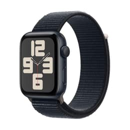 Apple Watch (Series SE) 2022 GPS + Cellular 44 mm - Aluminio Negro - Correa Solo Loop trenzada Negro
