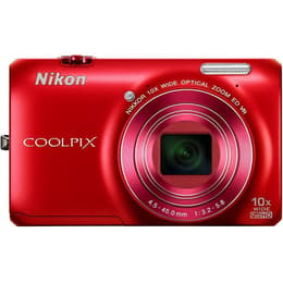 Cámara compacta Nikon Coolpix S6300 - Rojo