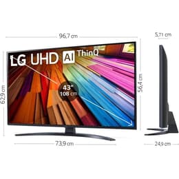SMART TV LG LED Ultra HD 4K 109 cm 43UT81006LA
