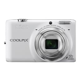 Cámara compacta Coolpix S6500 - Blanco + Nikon Nikkor Wide Optical Zoom 25-300 mm f/3.1-6.5 ED VR f/3.1-6.5