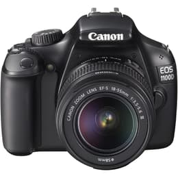 Réflex -CANON EOS 1100D - Negro + Canon Zoom Lens EF-S 18-55mm f/3.5-5.6 III