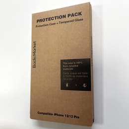 Back Market Funda iPhone 12/12 Pro y pantalla protectora - Plástico reciclado - Negro