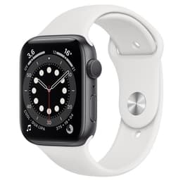 Apple Watch (Series 4) 2018 GPS 44 mm - Aluminio Gris espacial - Correa loop deportiva Blanco