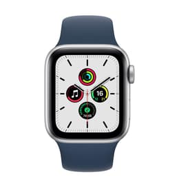 Apple Watch (Series SE) 2020 GPS 44 mm - Aluminio Plata - Correa deportiva Azul