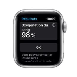 Apple Watch (Series SE) 2020 GPS 44 mm - Aluminio Plata - Correa deportiva Azul