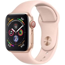 Apple Watch (Series 4) 2018 GPS + Cellular 40 mm - Aluminio Oro - Deportiva Rosa arena