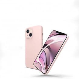 Funda iPhone 13 mini y 2 protectores de pantalla - Silicona - Rosa