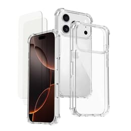 Funda iPhone 17 Pro Max y 2 protectores de pantalla - TPU - Transparente