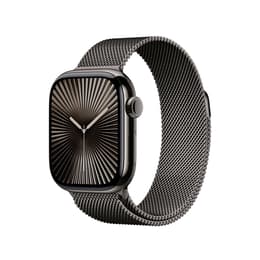 Apple Watch Series 10 (2024) GPS 42 mm - Aluminio Negro azabache - Pulsera Milanese Loop Negro