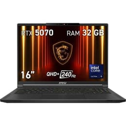 MSI Stealth 16 AI A2HWGG-047ES OLED 16" Core Ultra 9 4.5 GHz - SSD 1 TB - 32GB - NVIDIA GeForce RTX 5070 QWERTY - Inglés