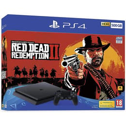 PlayStation 4 Slim 1000GB - Negro + Red Dead Redemption II