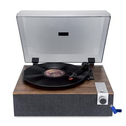 Evidence Acoustics Tourne-disque Vinyle EA-PL200-WOOD - Haut-parleurs intégrés 40 watts PMPO - 33, 45 et 78 tours - Bluetooth+Clé USB 32G Tocadiscos