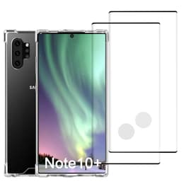 Funda Galaxy Note10+/Galaxy Note10+ 5G y 2 protectores de pantalla - Plástico reciclado - Transparente