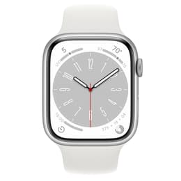 Apple Watch Series 9 (2023) GPS + Cellular 45 mm - Aluminio Plata - Correa deportiva Blanco