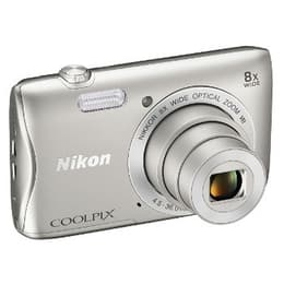 Cámara compacta S3700 - Plata + Nikon Nikon Nikkor Wide Optical Zoom VR f/3.7-6.6