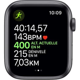 Apple Watch (Series 4) 2018 GPS + Cellular 44 mm - Aluminio Negro espacial - Correa deportiva Negro