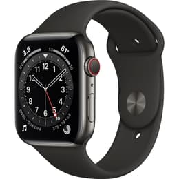 Apple Watch (Series 6) 2020 GPS + Cellular 40 mm - Acero inoxidable Negro - Correa deportiva Negro